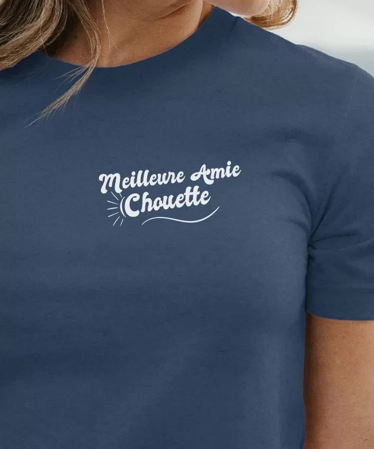 T-Shirt Meilleure Amie Chouette face Pour femme