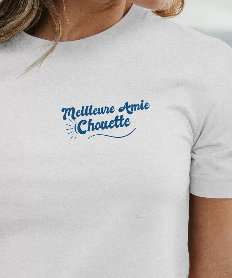 T-Shirt Meilleure Amie Chouette face Pour femme