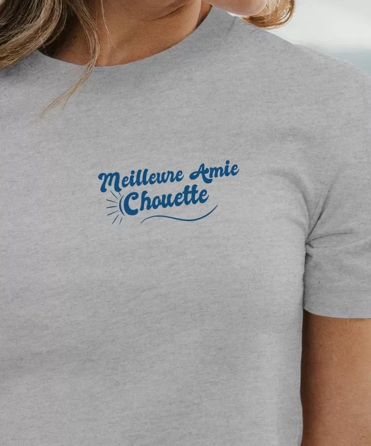 T-Shirt Meilleure Amie Chouette face Pour femme