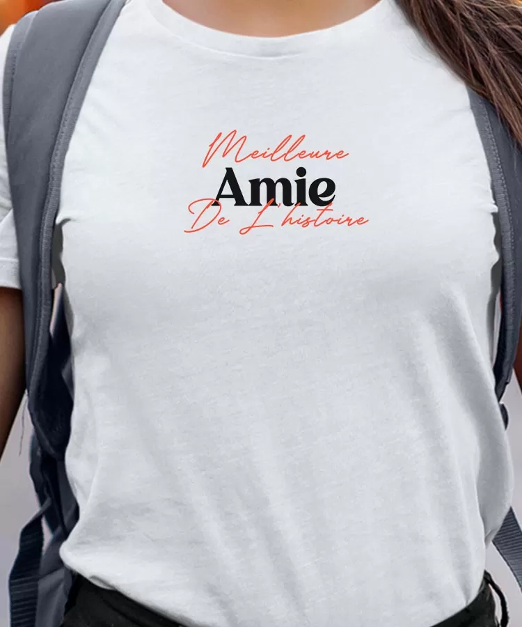 T-Shirt Meilleure Amie de l'histoire Pour femme