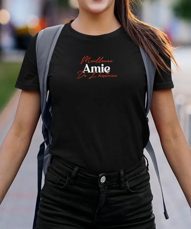 T-Shirt Meilleure Amie de l'histoire Pour femme