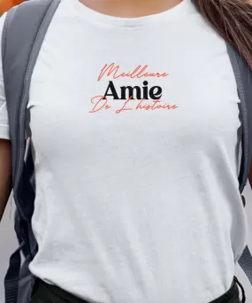 T-Shirt Meilleure Amie de l'histoire Pour femme