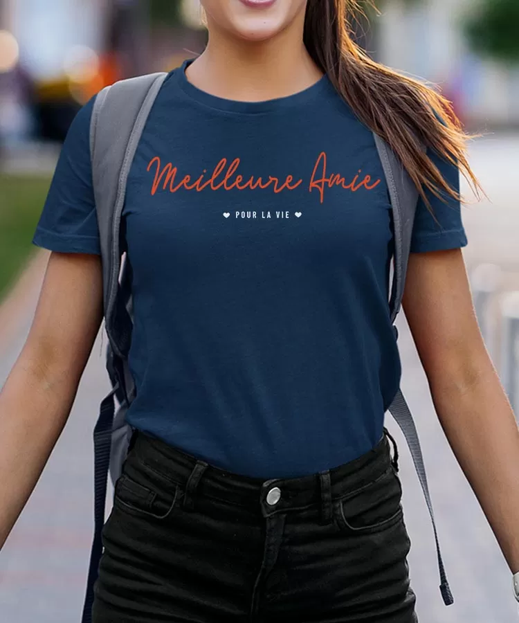 T-Shirt Meilleure Amie pour la vie Pour femme