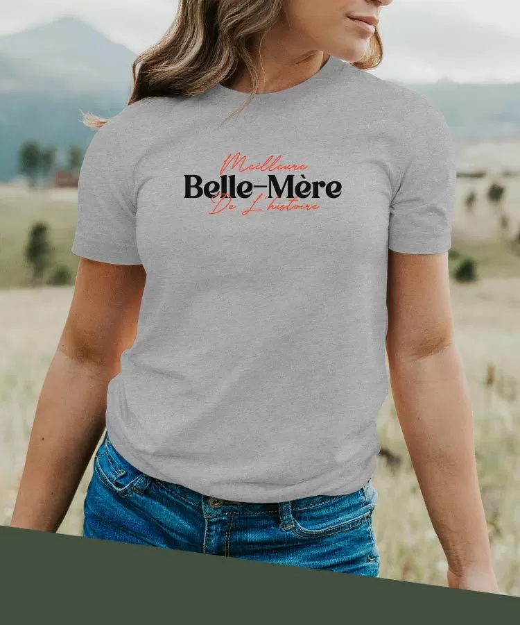 T-Shirt Meilleure Belle-Mère de l'histoire Pour femme