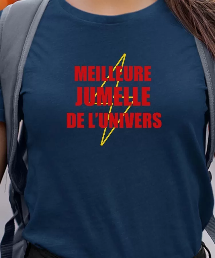 T-Shirt Meilleure Jumelle de l'univers Pour femme