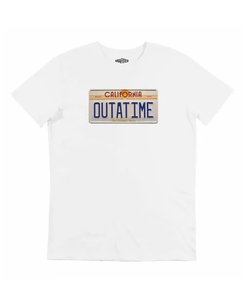 T-shirt OUTATIME - Plaque oiture Retour Vers Le Futur | Grafitee