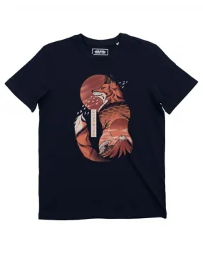 T-shirt Renard Japonais - Illustration Animal Kitsuné | Grafitee