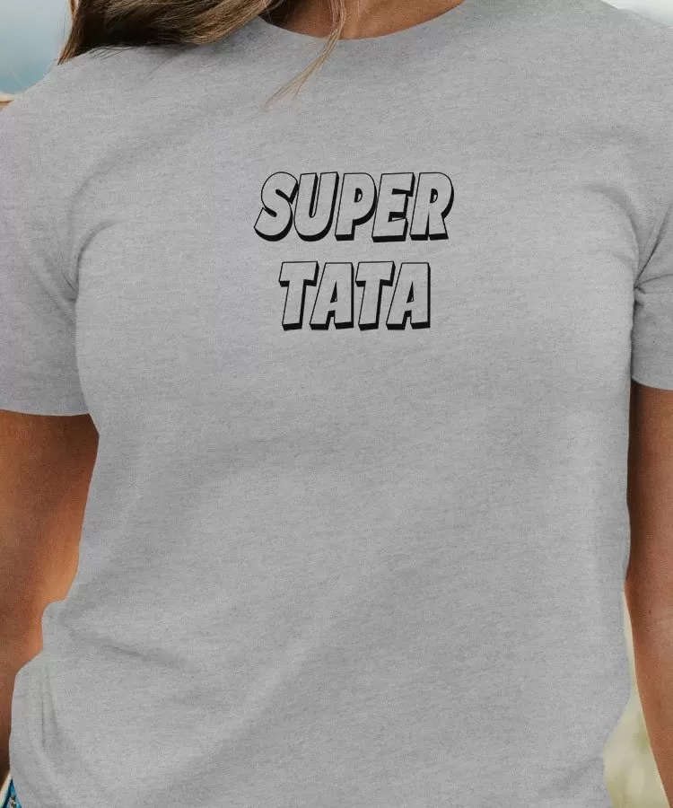 T-Shirt Super Tata Pour femme