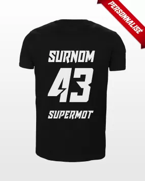 T-Shirt SUPERMOT PERSONNALISÉ Noir - SUPERMOT® - Boutique Officielle