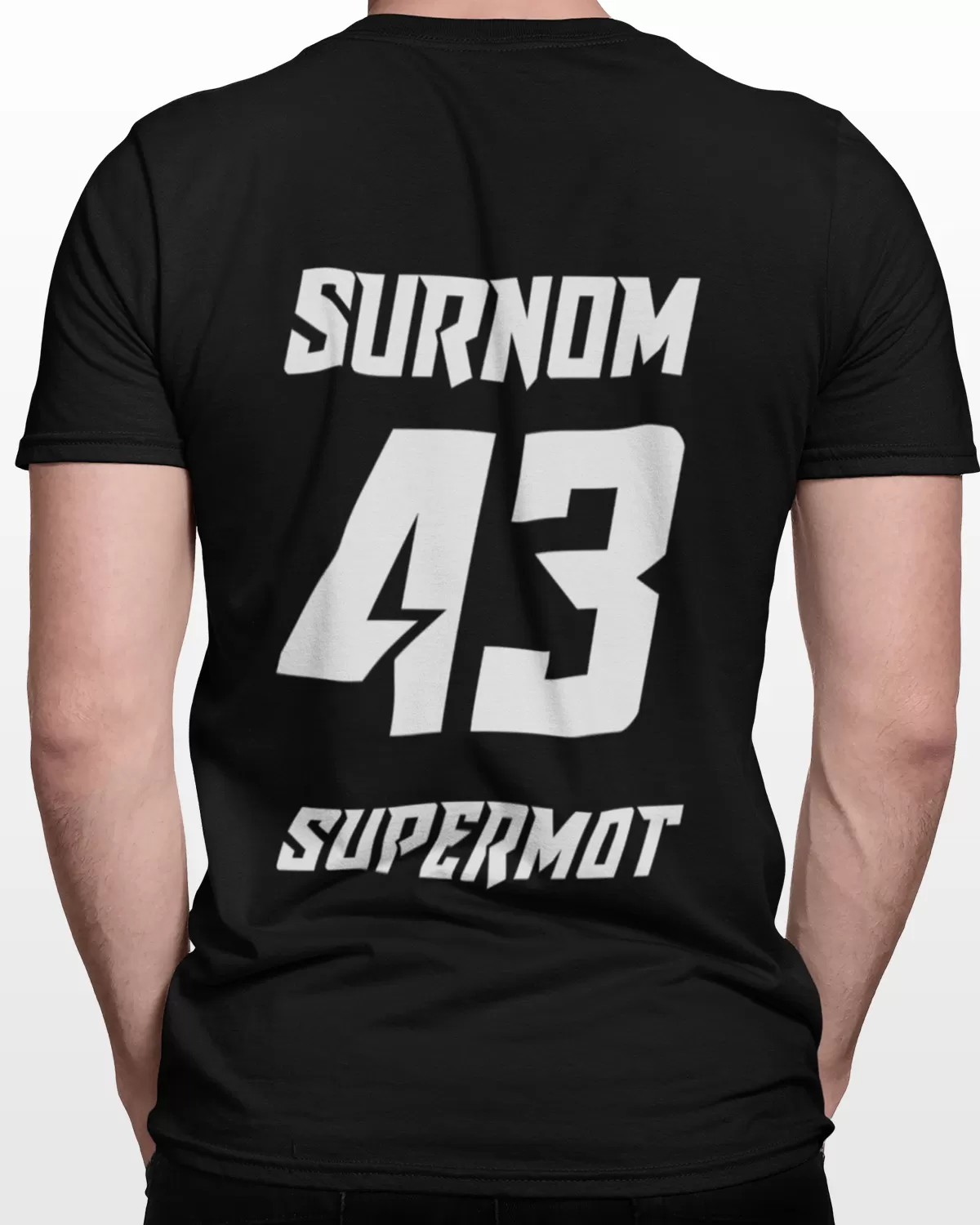 T-Shirt SUPERMOT PERSONNALISÉ Noir - SUPERMOT® - Boutique Officielle