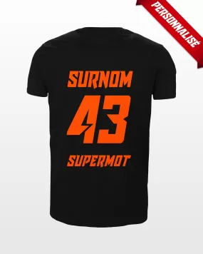 T-Shirt SUPERMOT PERSONNALISÉ ORANGE FLUO EDITION - SUPERMOT® - Boutique Officielle