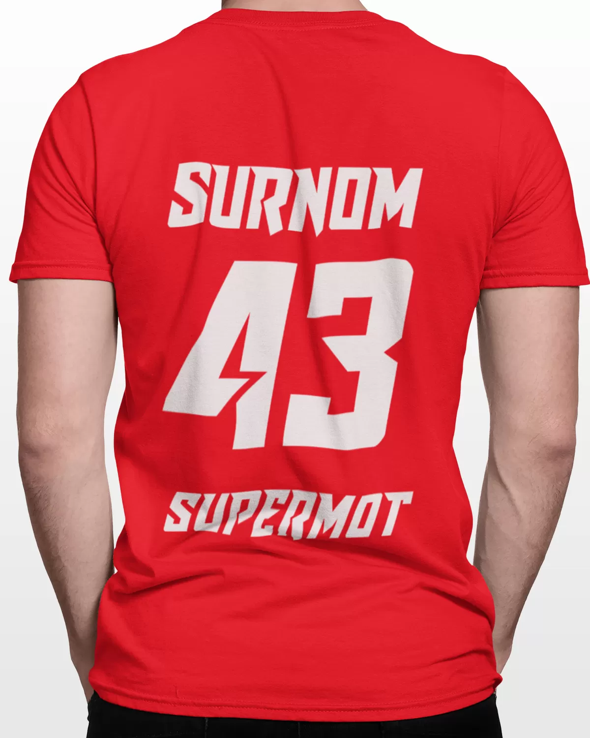 T-Shirt SUPERMOT PERSONNALISÉ Rouge - SUPERMOT® - Boutique Officielle