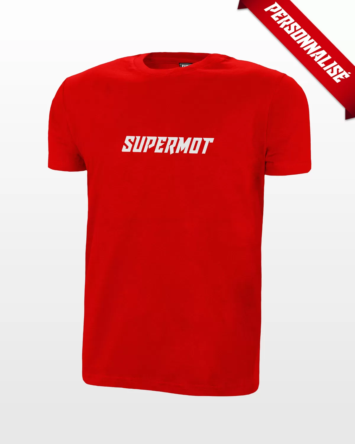 T-Shirt SUPERMOT PERSONNALISÉ Rouge - SUPERMOT® - Boutique Officielle