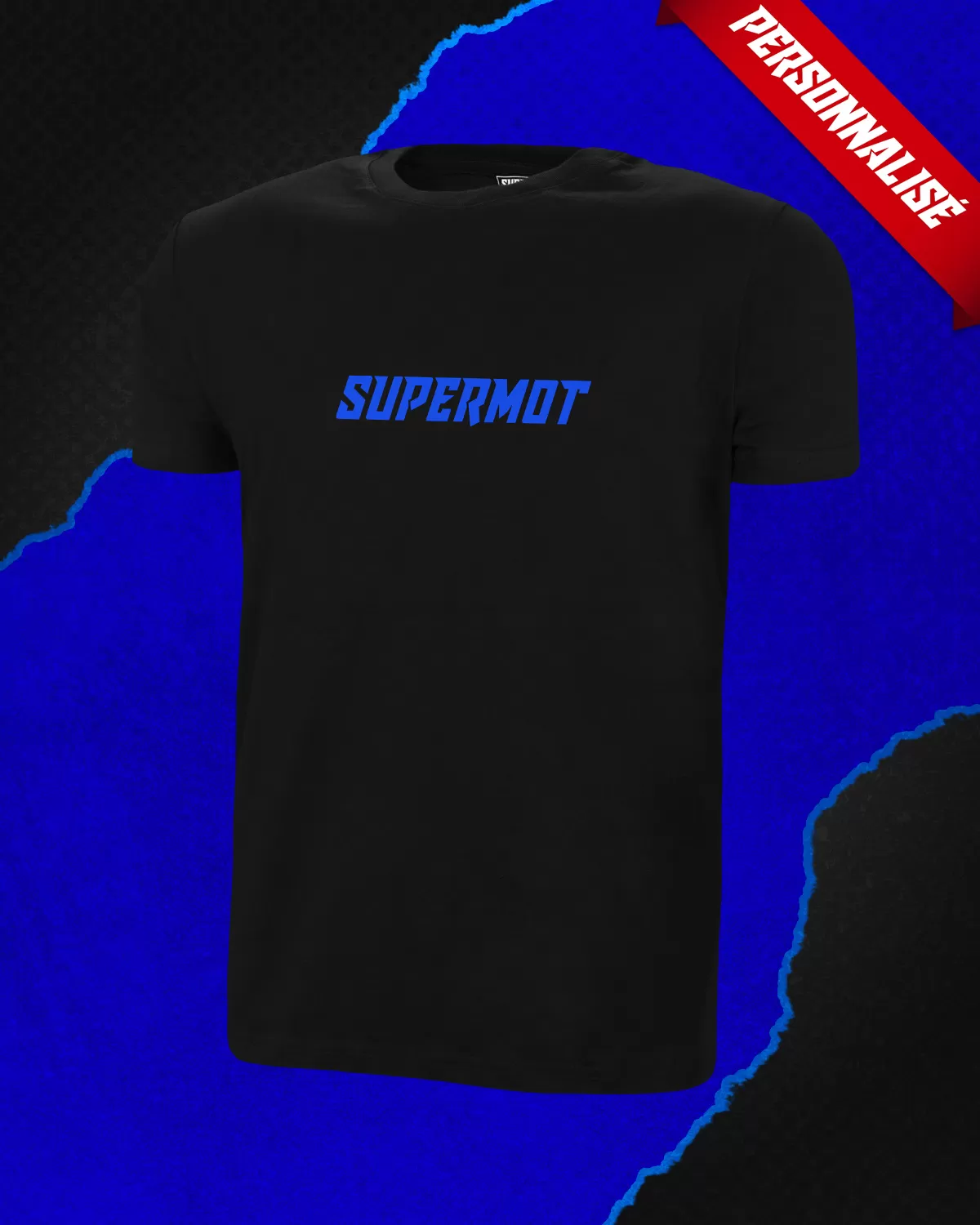 T-Shirt SUPERMOT PERSONNALISÉ SAPHIR EDITION - SUPERMOT® - Boutique Officielle