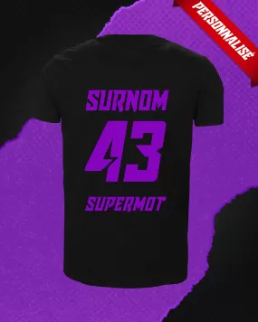 T-Shirt SUPERMOT PERSONNALISÉ VIOLET EDITION - SUPERMOT® - Boutique Officielle