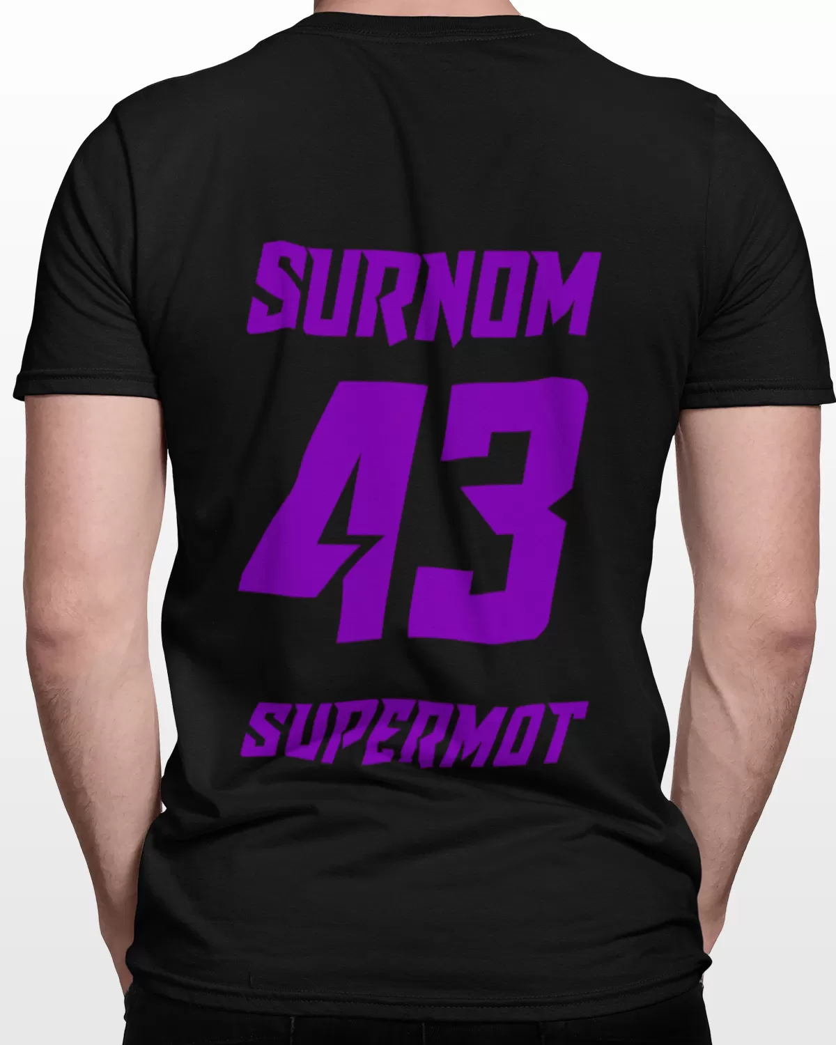 T-Shirt SUPERMOT PERSONNALISÉ VIOLET EDITION - SUPERMOT® - Boutique Officielle