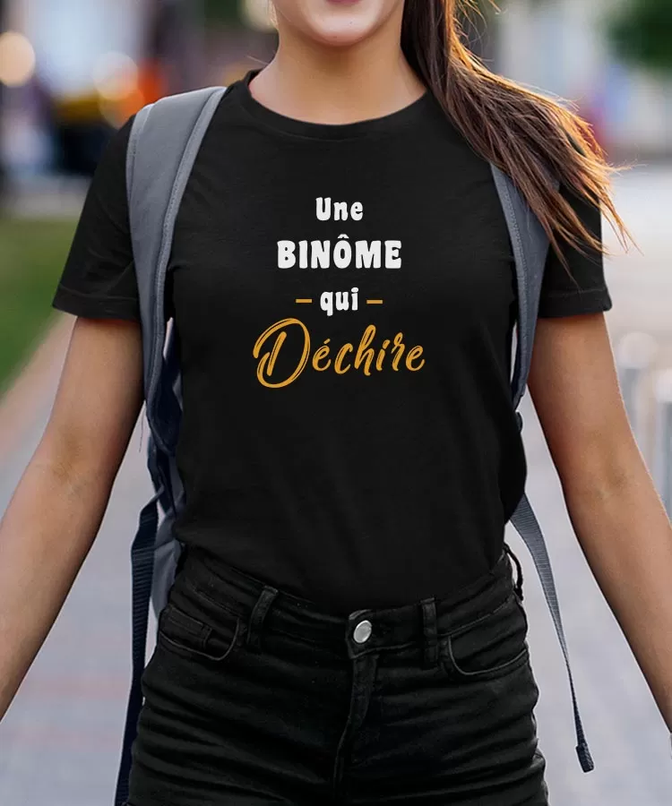 T-Shirt Une Binôme Qui déchire Pour femme