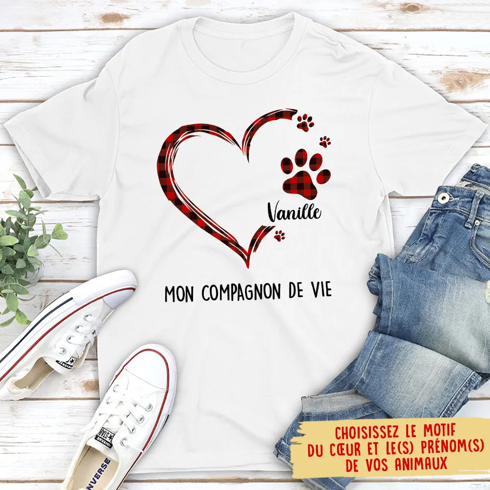 T-shirt Unisex Personnalisé - Mes Compagnons De Vie