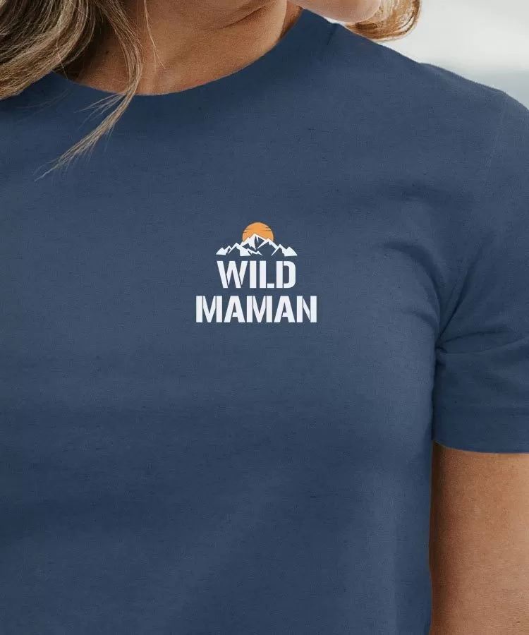 T-Shirt Wild Maman coeur Pour femme