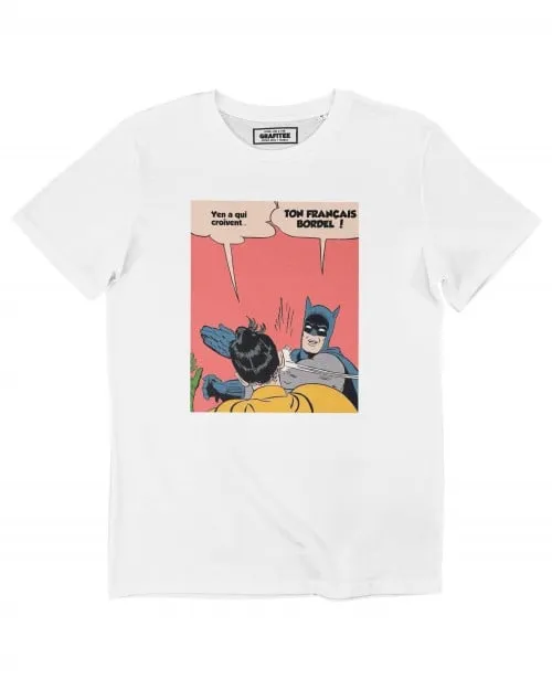 T-shirt Y'en a qui Croivent - Tee-shirt Meme Batman Slap | Grafitee