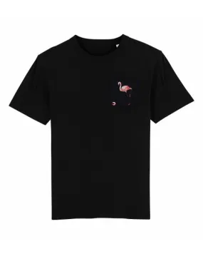 T-shirt à Poche Flamand Rose | Grafitee