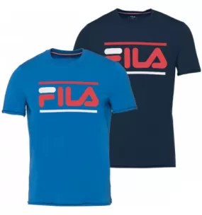 Tee-shirt de sport enfant Fila Chris - Coloris bleu royal ou marine