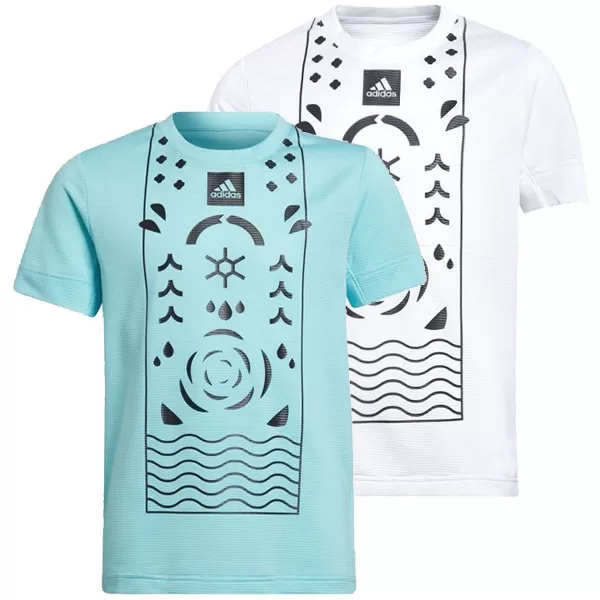 Tee-shirt de tennis Adidas Paris junior - Roland Garros Tsitsipas