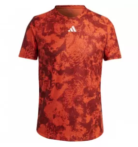 Tee-shirt de tennis junior Adidas Aeroready Roland Garros rouge