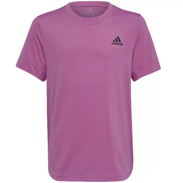 Tee-shirt de tennis junior Adidas Aeroready US Open coloris mauve