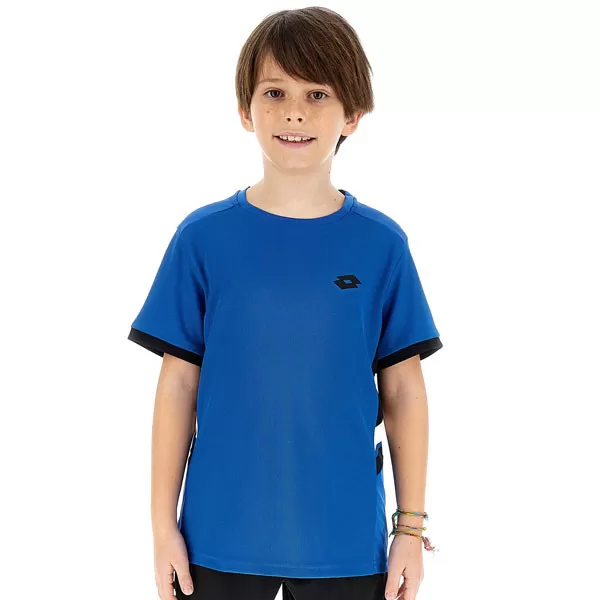 Tee-shirt de tennis junior bleu Lotto Squadra 3 collection Hiver 2023