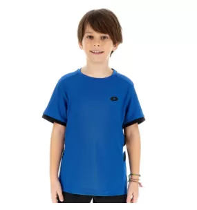 Tee-shirt de tennis junior bleu Lotto Squadra 3 collection Hiver 2023