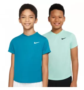 Tee-shirt de tennis junior Nike Court Victory DriFit - Bleu ou vert