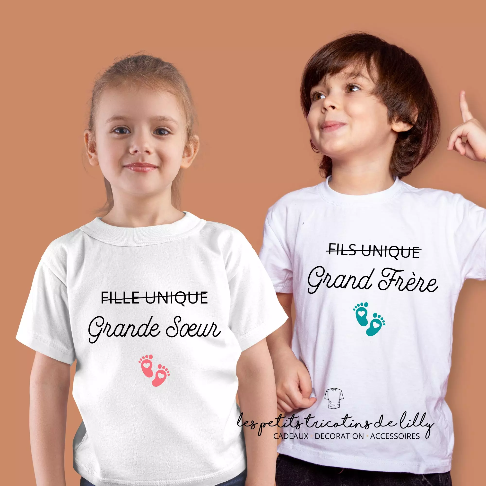 TEE-SHIRT ENFANT FILS/FILLE UNIQUE...