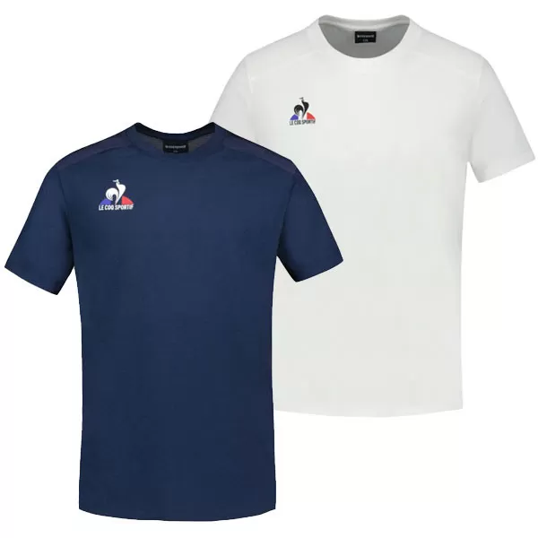 Tee-shirt enfant Le Coq Sportif N4 2024 - Coloris Bleu Marine ou Blanc