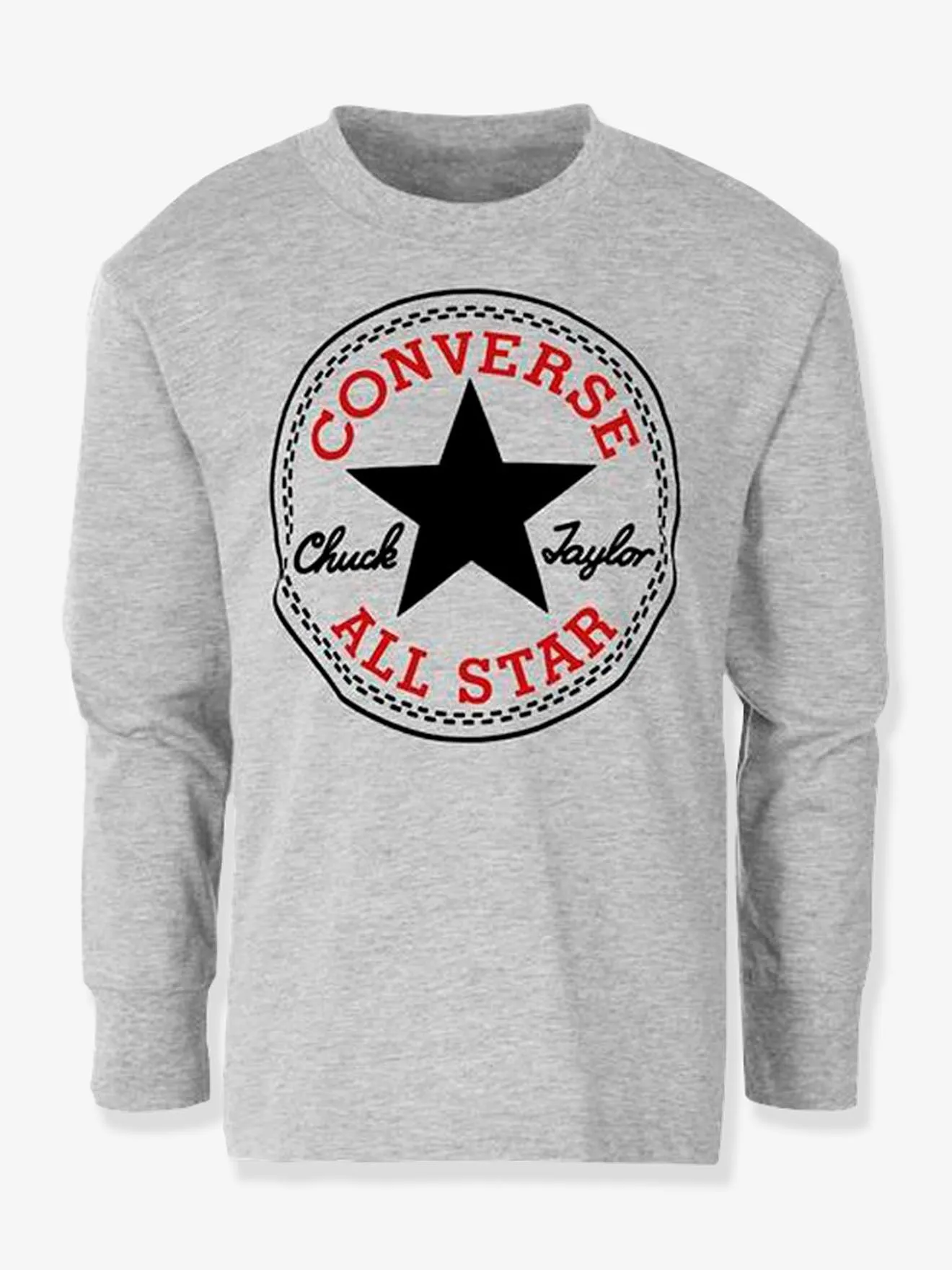 Tee-shirt enfant manches longues Chuck Patch CONVERSE gris - Converse