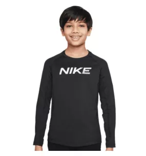 Tee-shirt enfant manches longues Nike Pro Dri-Fit coloris noir