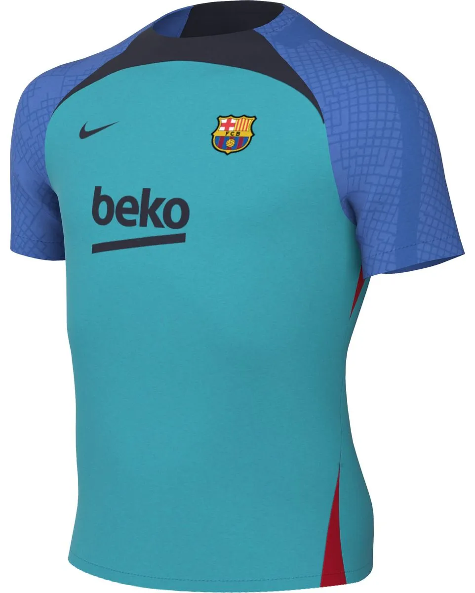 Tee-shirt Enfant plus âgé FCB Y NK DF STRK SS TOP K KS Bleu Barcelone