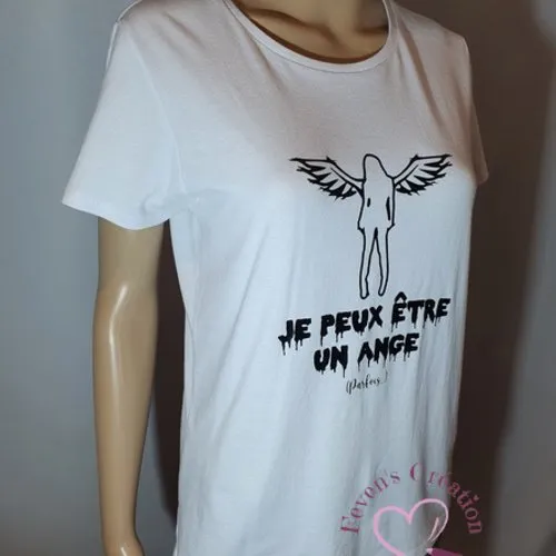 Tee-shirt femme "je peux être un ange (parfois) "