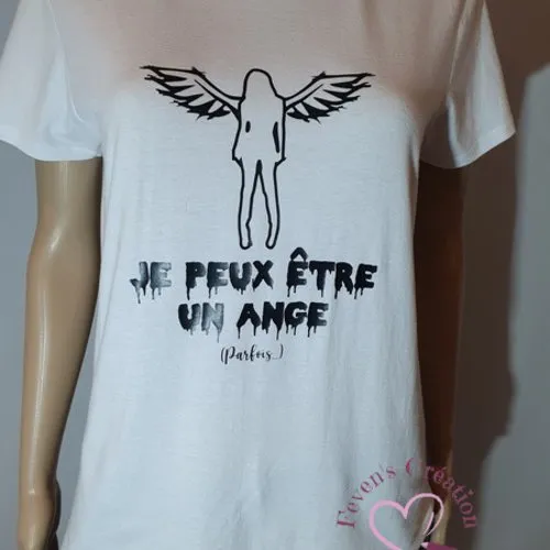 Tee-shirt femme "je peux être un ange (parfois) "