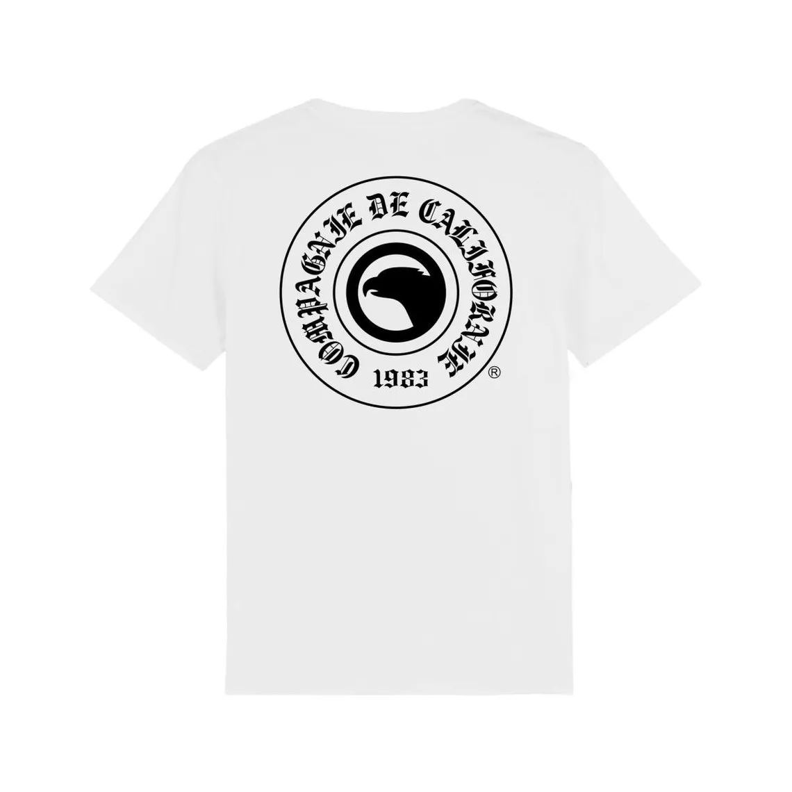 Tee-shirt MC Gothic Eagle blanc cassé Compagnie de Californie - T-shirt / Polo Homme sur MenCorner