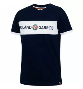 Tee-shirt Roland Garros enfant bleu marine Collection officielle 2023