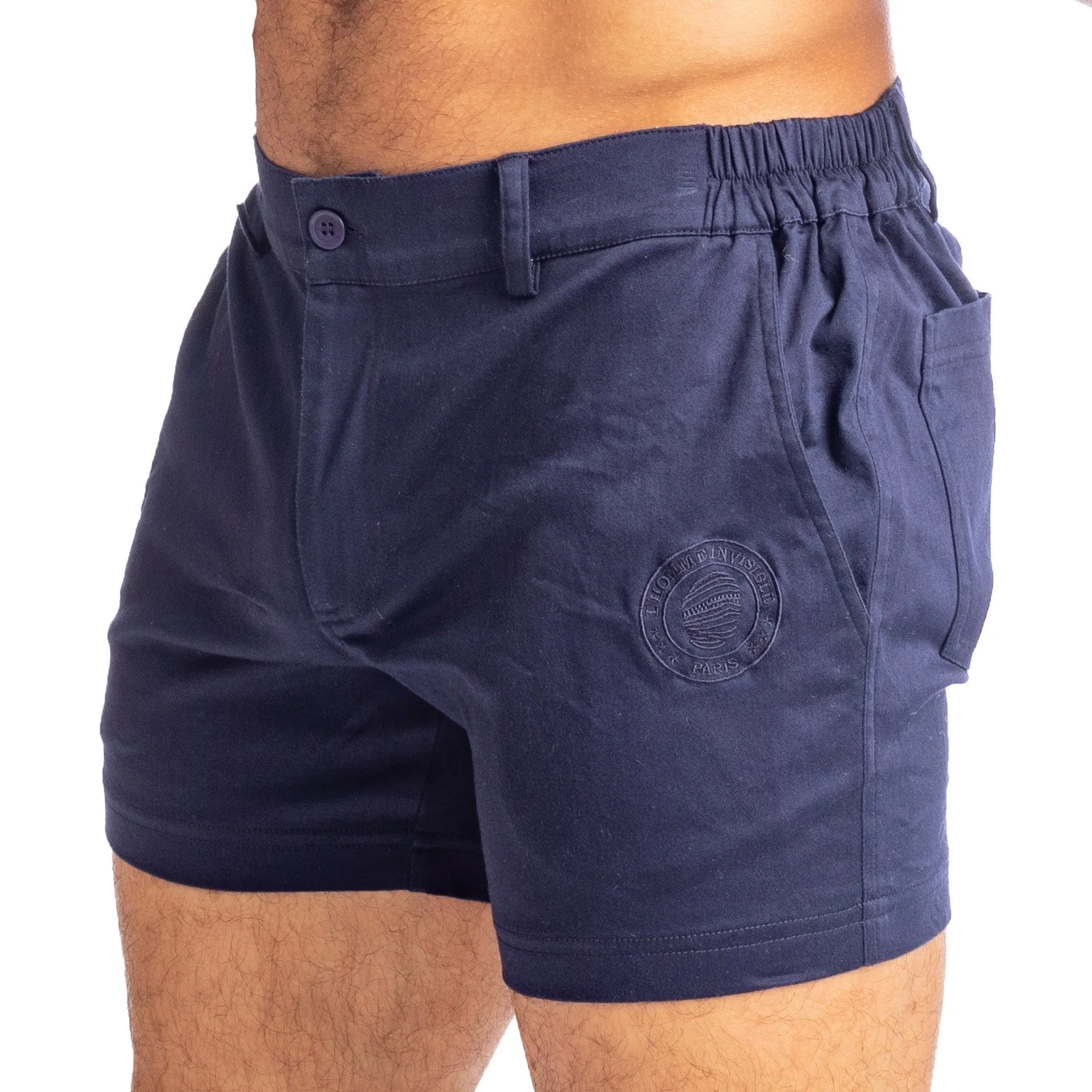 Tennis Shorts - Bleu Marine - L'Homme Invisible : vente short homme...