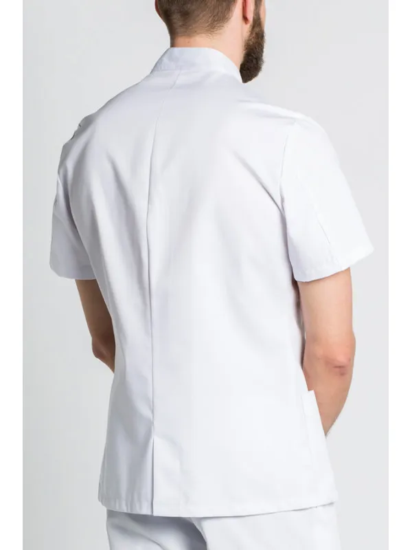 Tunique blanche blouse médicale pour Homme