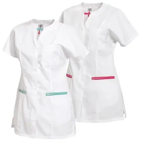 Tunique médicale blanche manches Kimono Femme | Vêtements HASSON