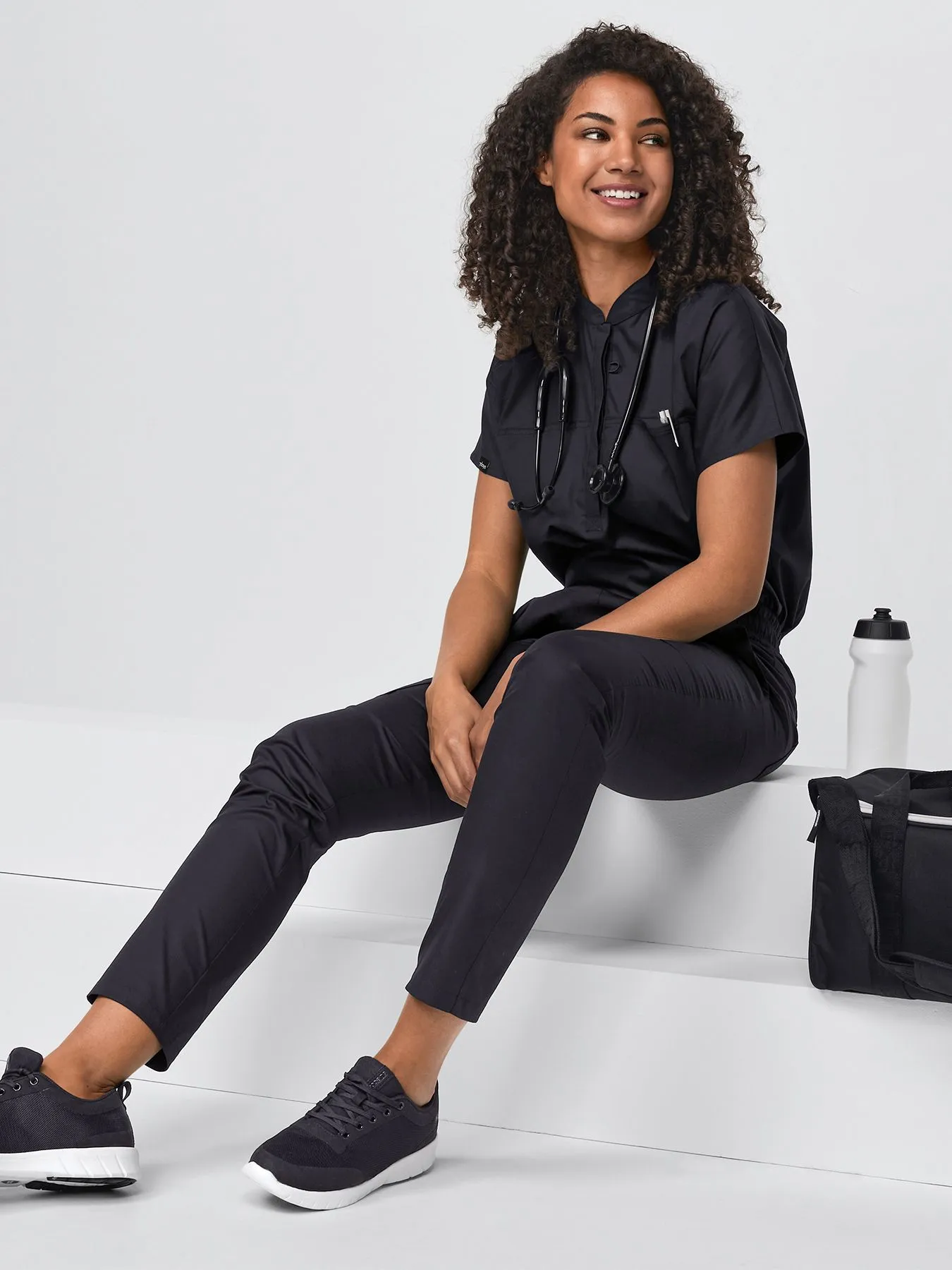 Tunique médicale en Lyocell (TENCEL™) LONDON – stretch