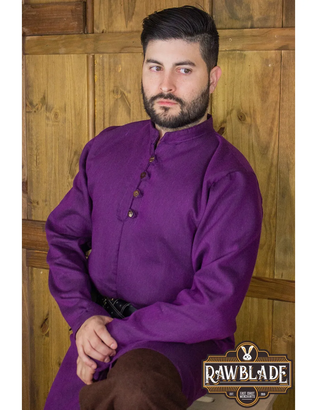 Tunique Médiévale Radovan - violet ⚔️ Boutique Épées