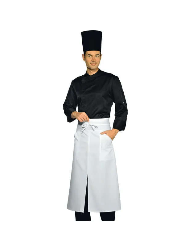 Veste Chef Cuisinier Malaga noire Microfibres