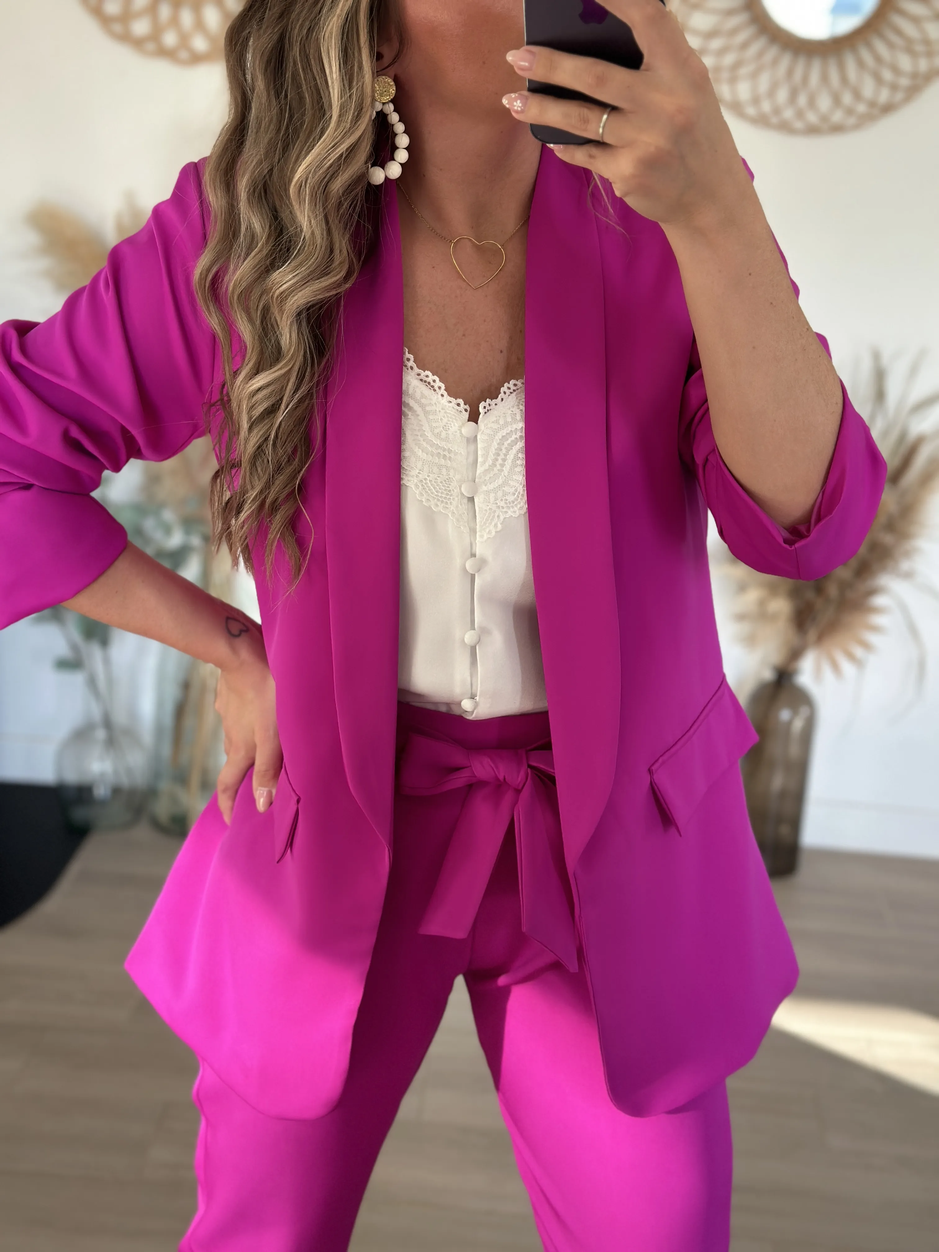 Veste DANAE Mauve (Made in Italie)