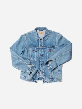 Veste jean en coton bio | bleu clair "robby vintage blue denim" homme