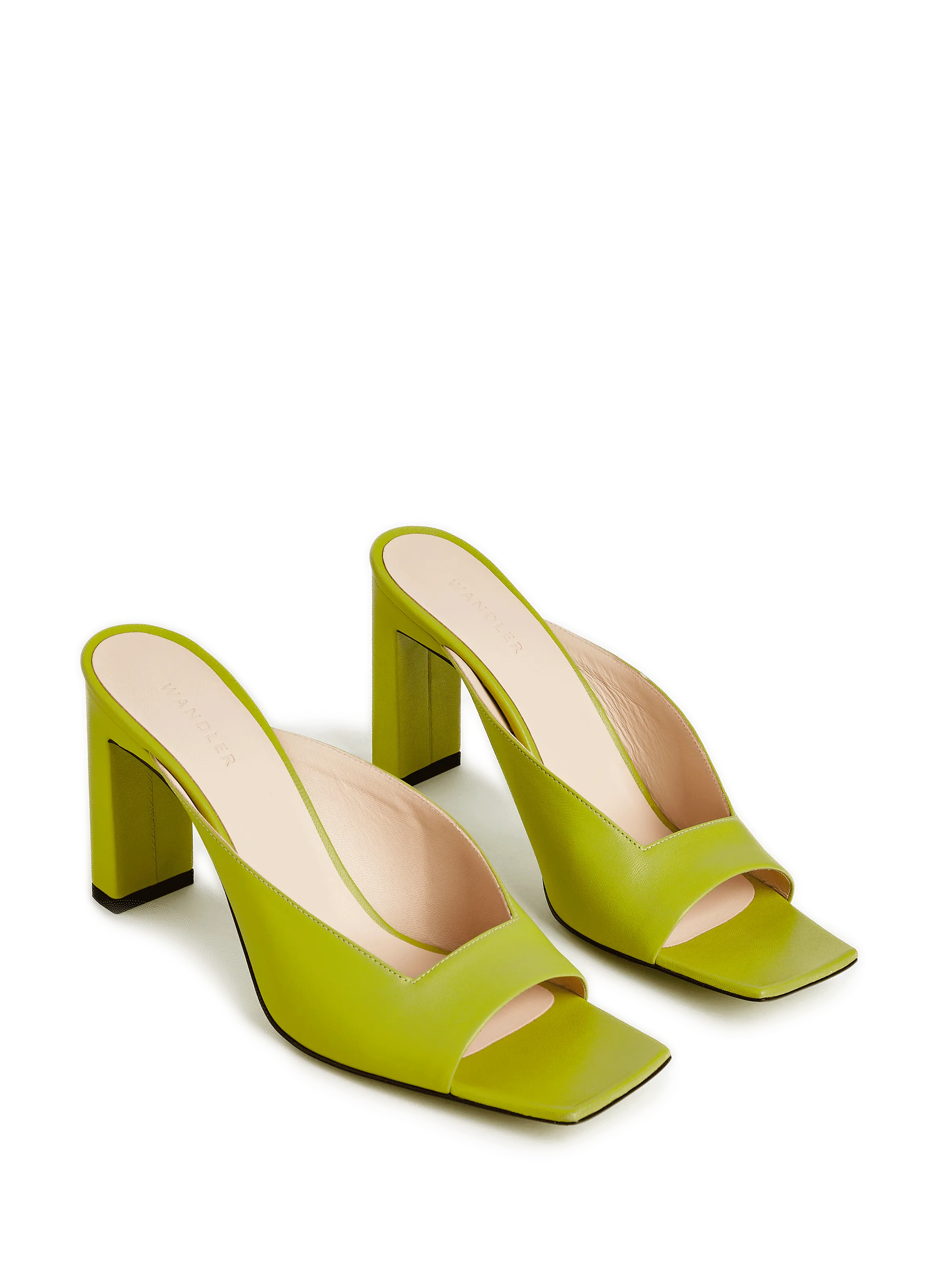 WANDLER  Mules Isa en cuir - Vert